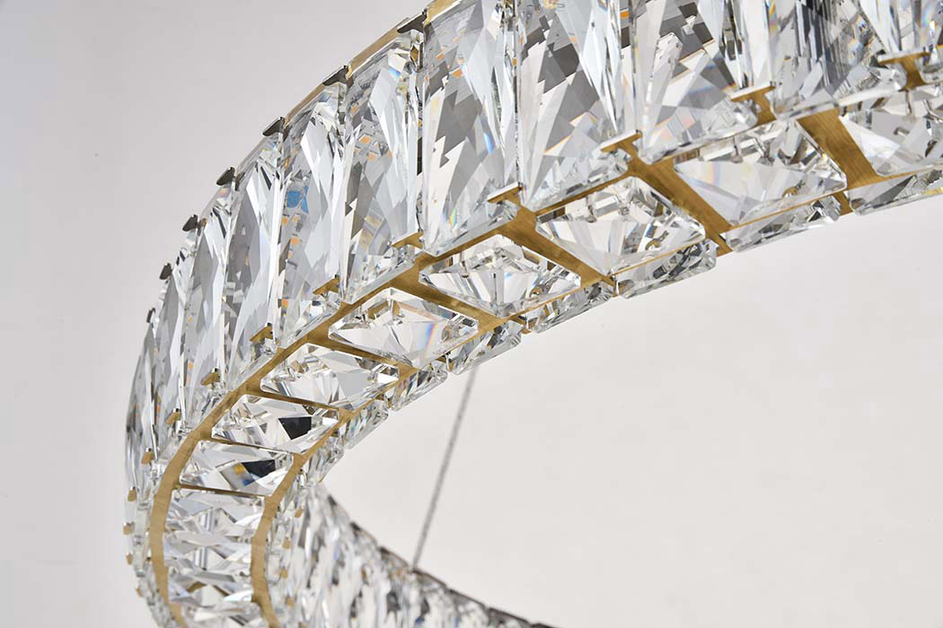 Elegant Monroe Led Chandelier - Gold, L 31" (3503D31G)