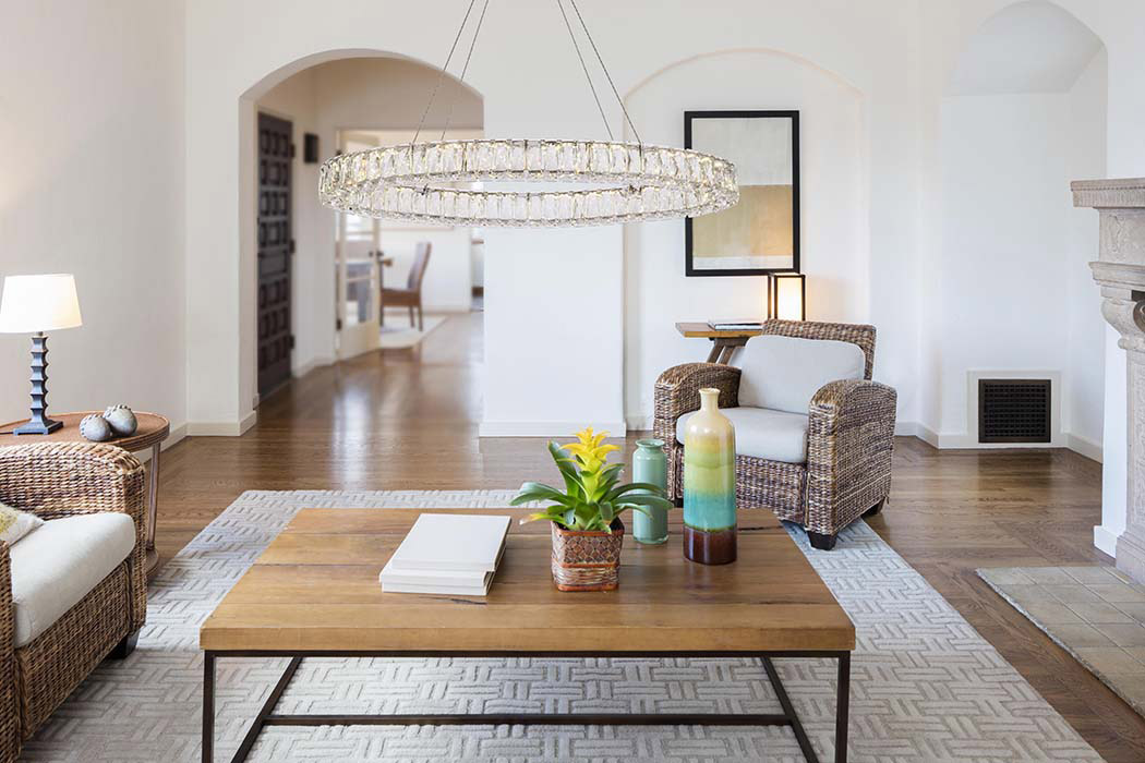 Elegant Monroe Led Chandelier - Chrome, L 36" (3503D36C)