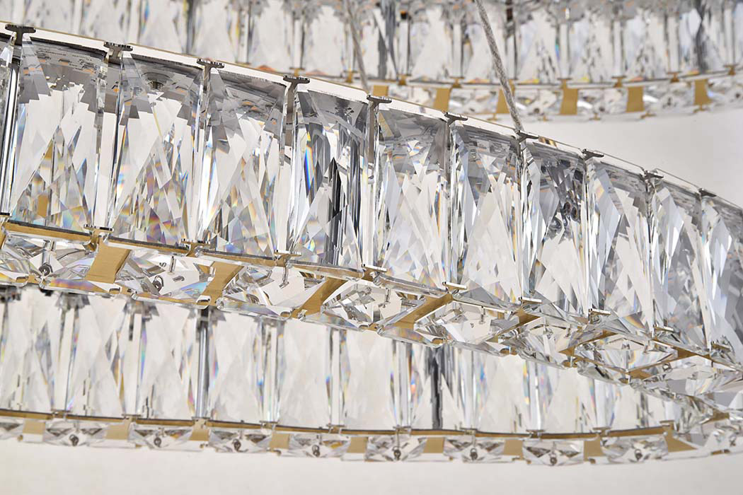 Elegant Monroe Led Chandelier - Gold, L 41" (3503D40G)