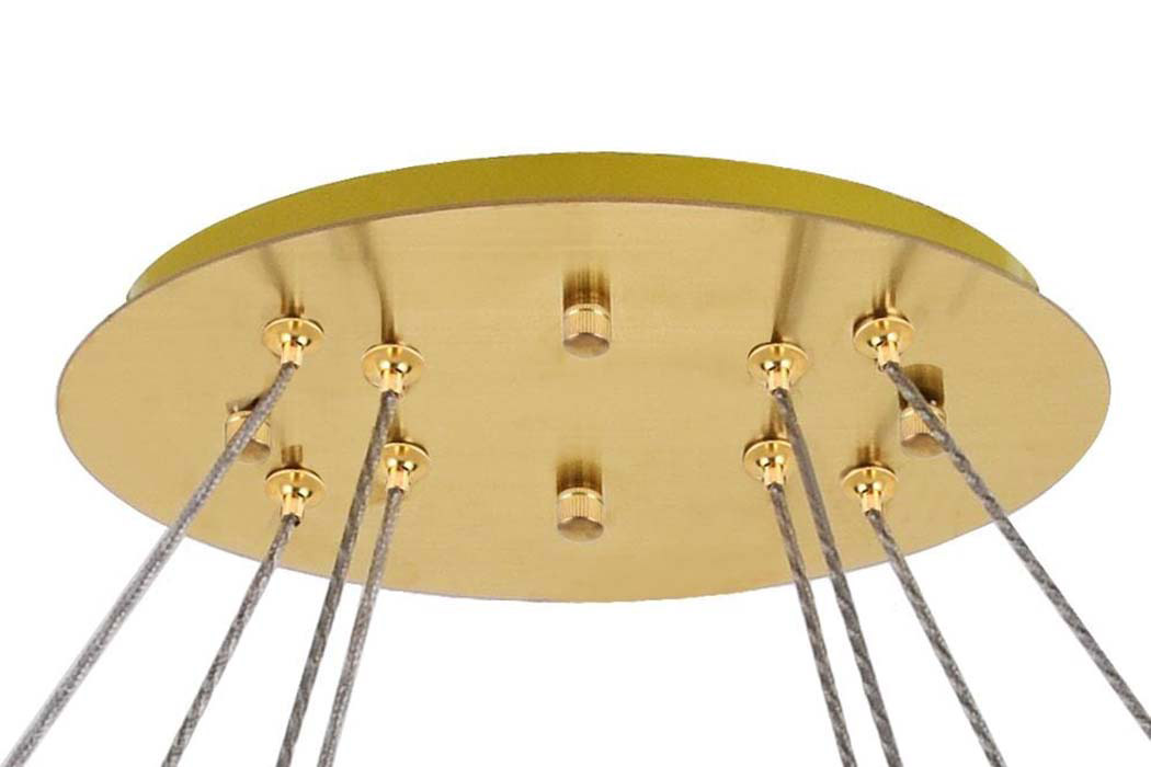Elegant Monroe Led Chandelier - Gold, L 41" (3503D40G)