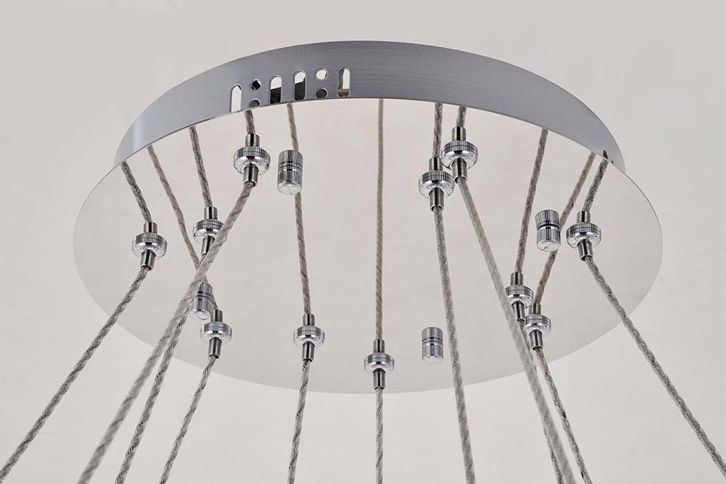 Elegant Monroe Led Chandelier - Chrome, L 42" (3503D42C)