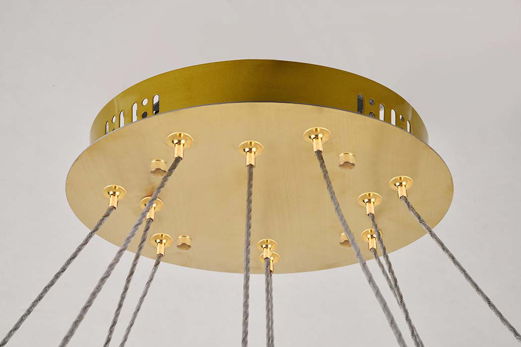 Elegant Monroe Led Chandelier - Gold, L 42" (3503D42G)