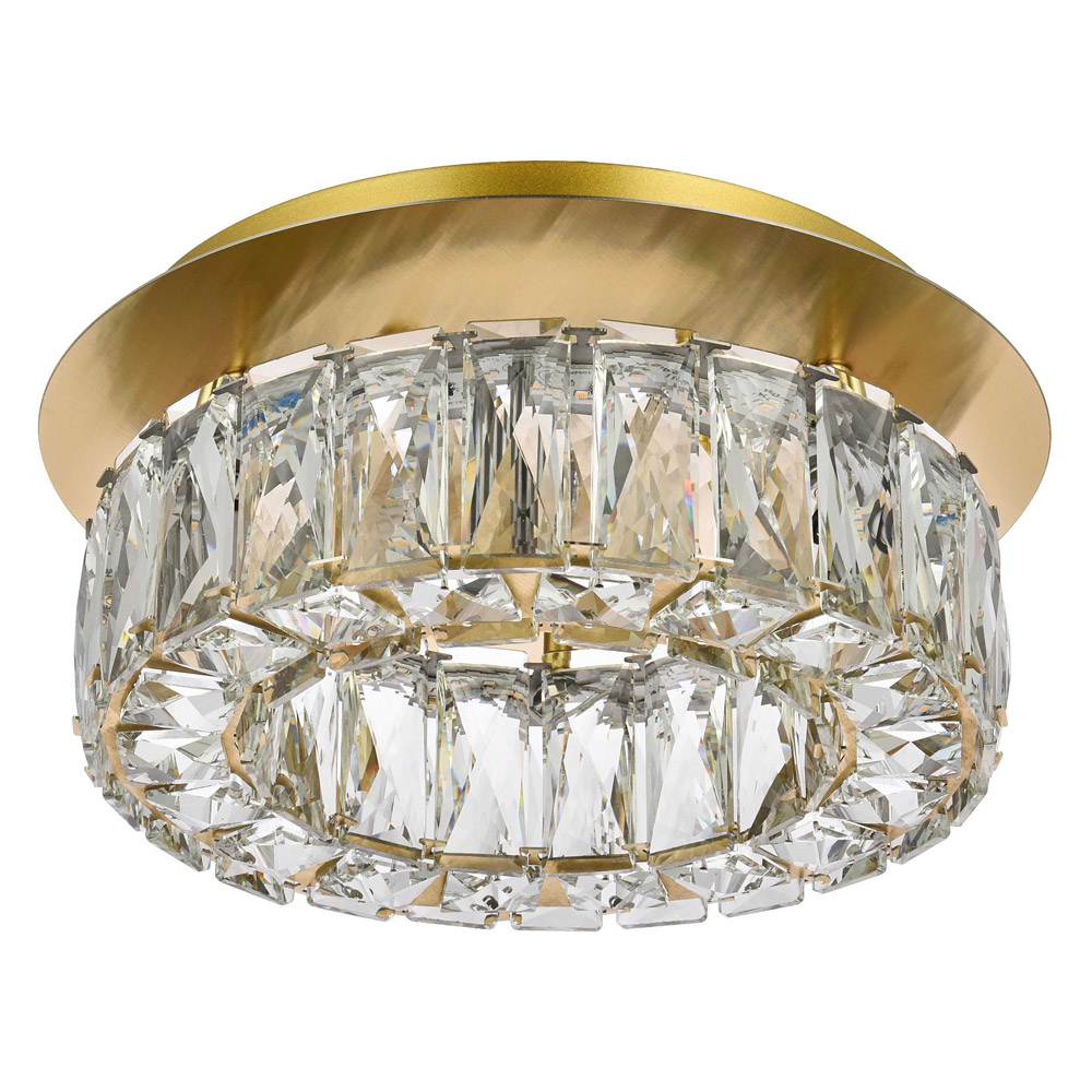 Elegant Monroe Led Flush Mount - Gold, L 12" (3503F12G)