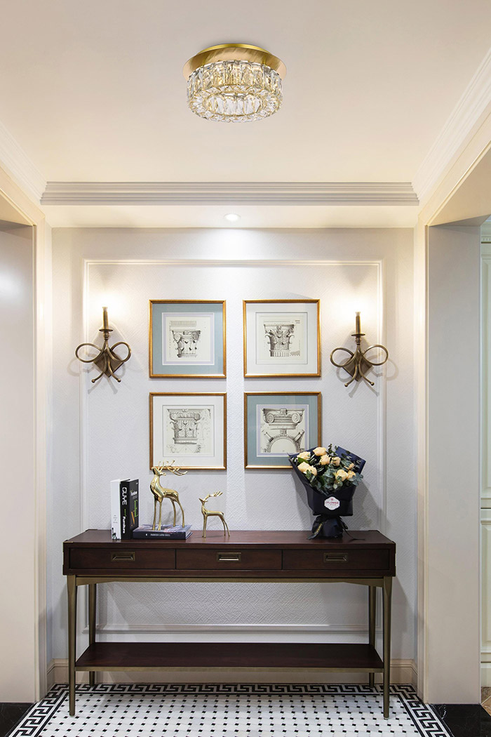Elegant Monroe Led Flush Mount - Gold, L 12" (3503F12G)