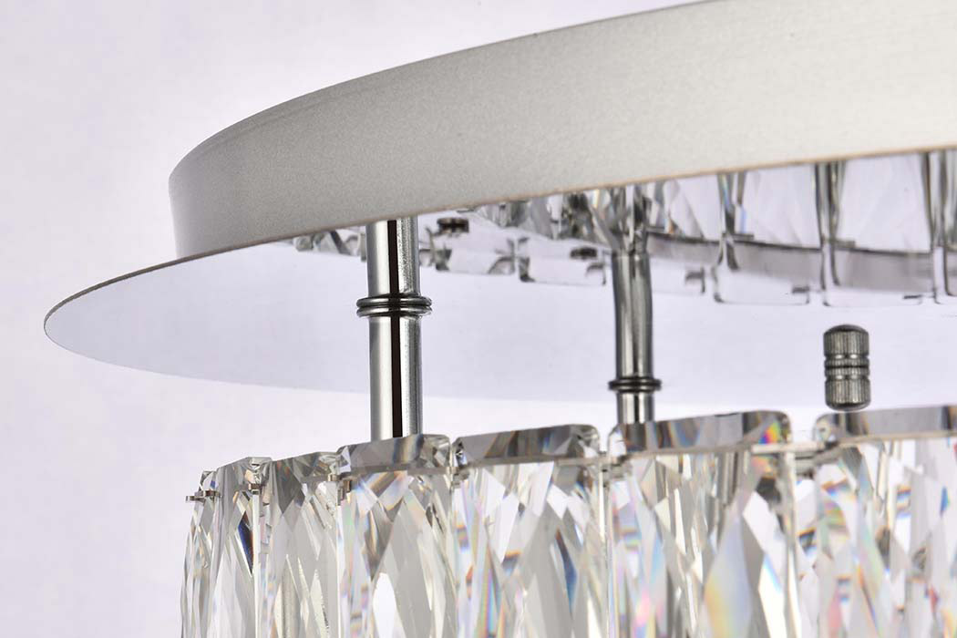 Elegant Monroe Led Flush Mount - Chrome, L 22", 2 Lights (3503F22L2C)