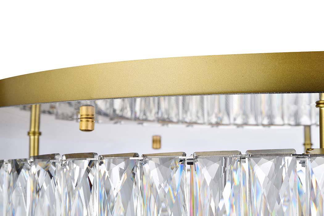 Elegant Monroe Led Flush Mount - Gold, L 26" (3503F26G)