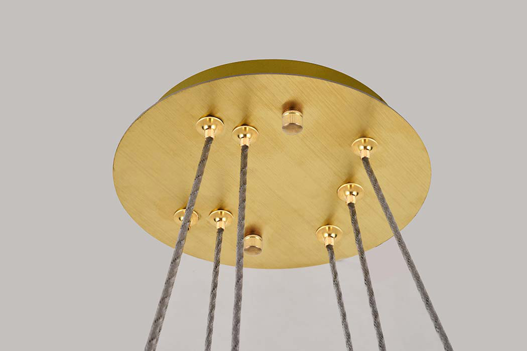 Elegant Monroe 5 Tier Led Chandelier - Gold, L 23.6" (3503G24G)