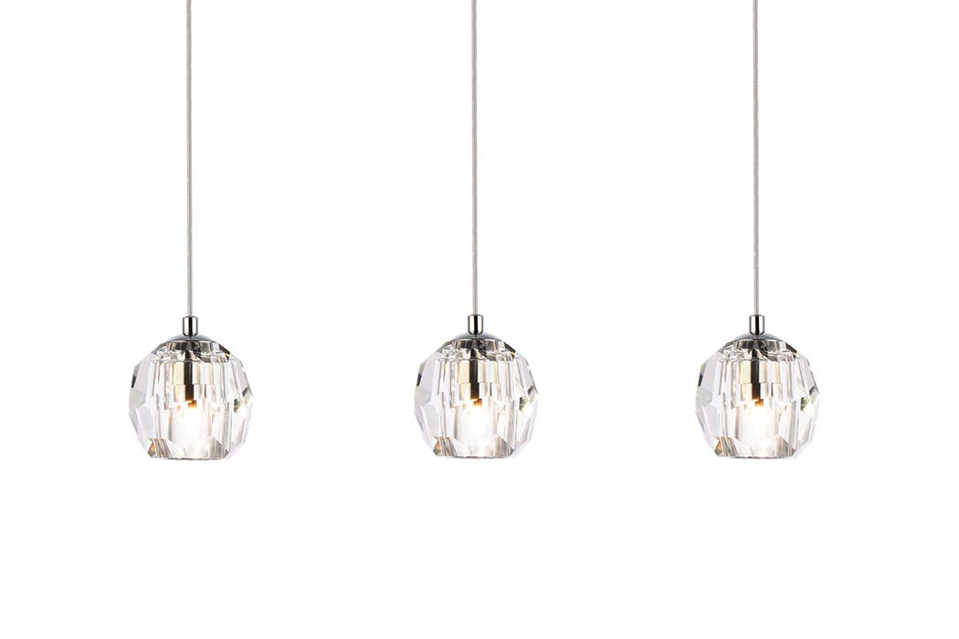 Elegant Eren 1 Light Pendant - Chrome, L 28" (3505D28C)