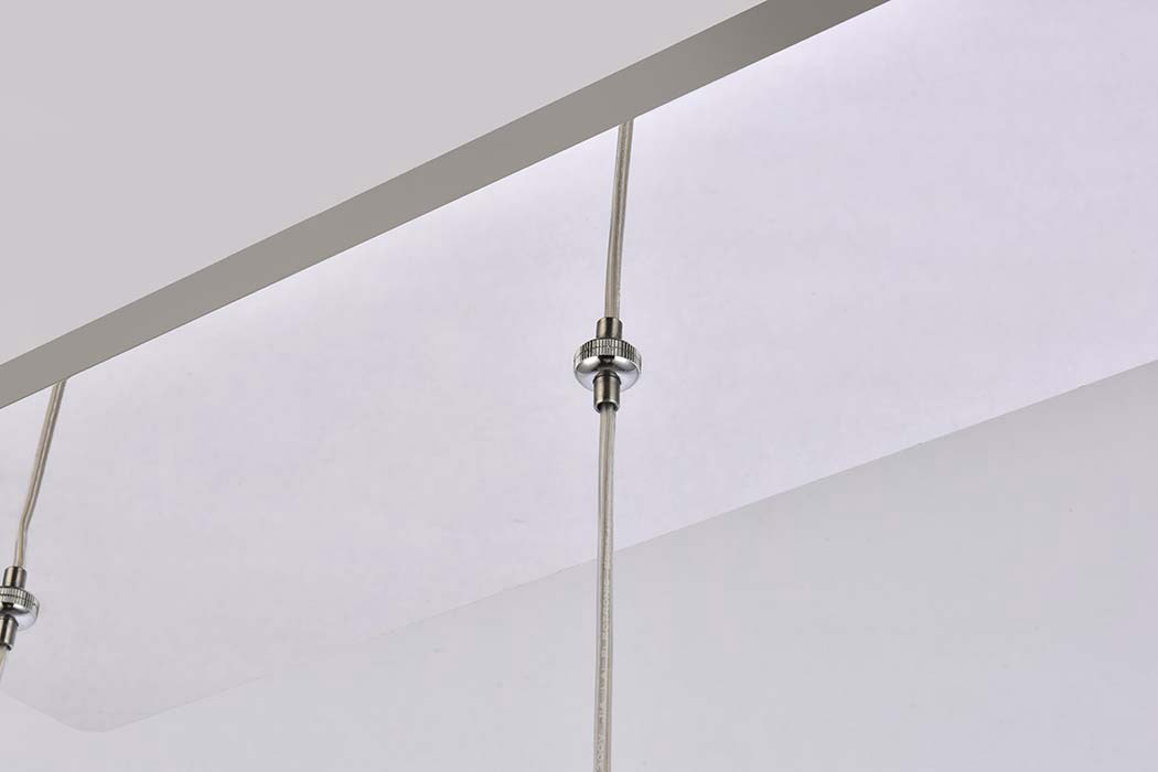 Elegant Eren 1 Light Pendant - Chrome, L 28" (3505D28C)