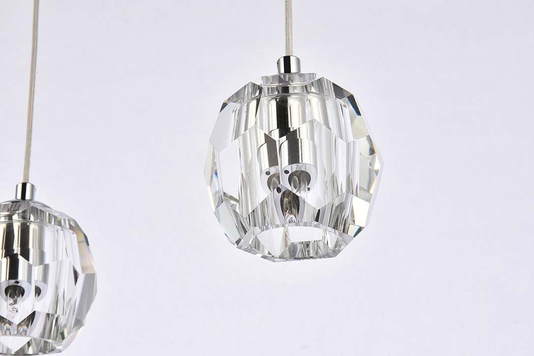 Elegant Eren 1 Light Pendant - Chrome, L 28" (3505D28C)