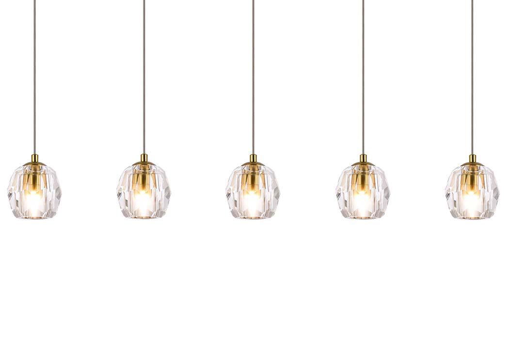 Elegant Eren 1 Light Pendant - Gold, L 32" (3505D32G)