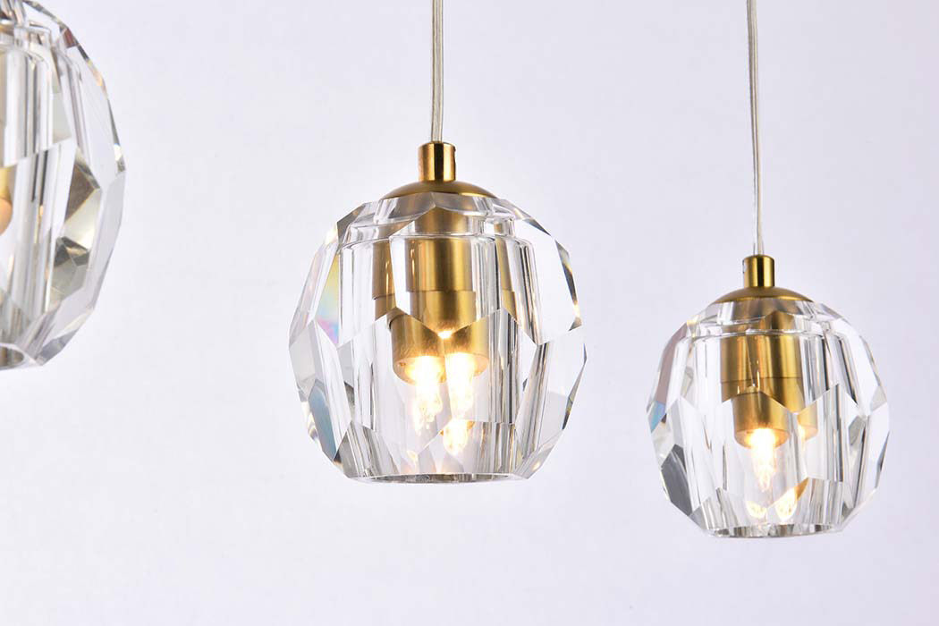 Elegant Eren 1 Light Pendant - Gold, L 32" (3505D32G)