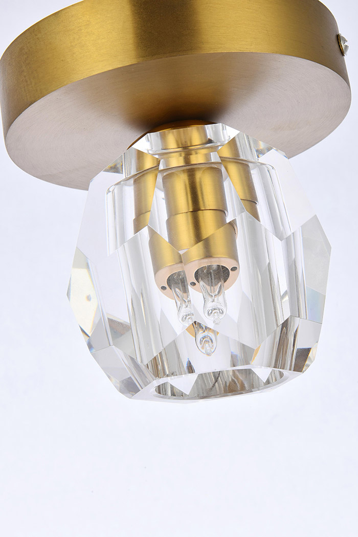 Elegant Eren 1 Light Flush Mount - Gold (3505F5G)