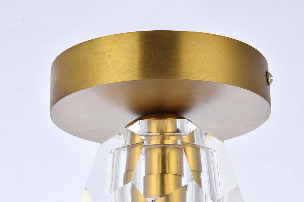 Elegant Eren 1 Light Flush Mount - Gold (3505F5G)