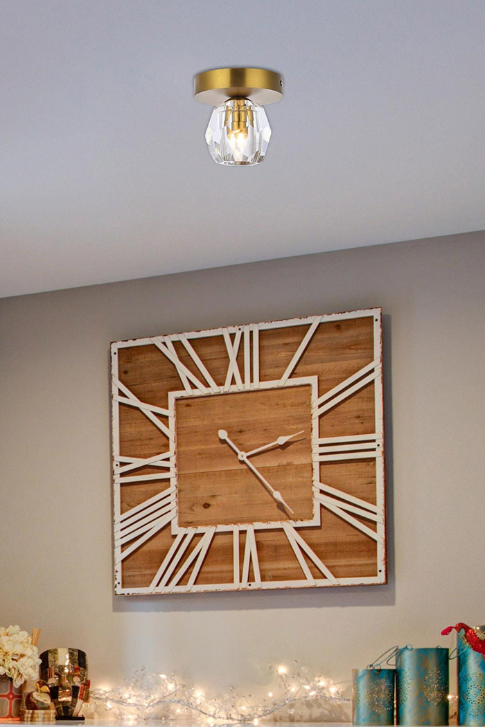 Elegant Eren 1 Light Flush Mount - Gold (3505F5G)