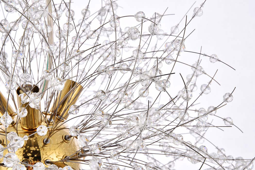 Elegant Pendant Light - Gold, L 18" (3507D18G)