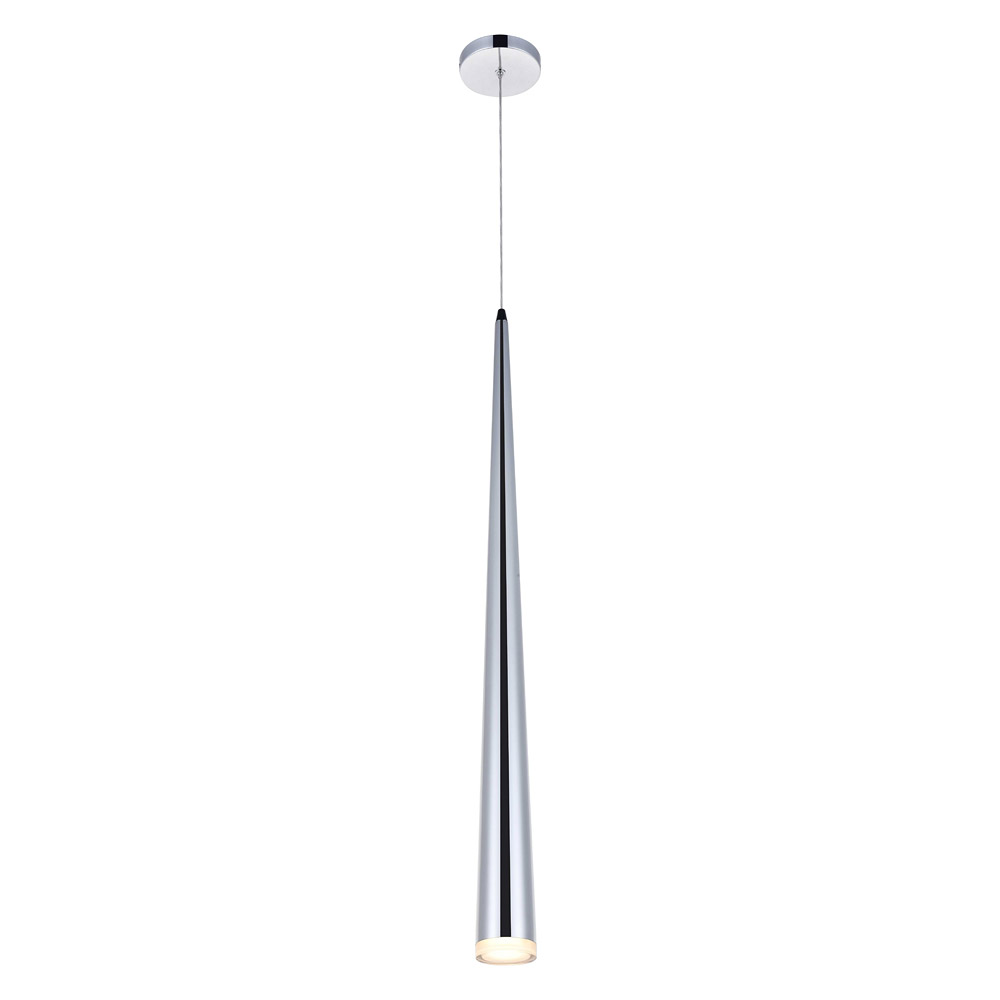 Elegant Pendant Light - Chrome, L 5" (5201D5C)