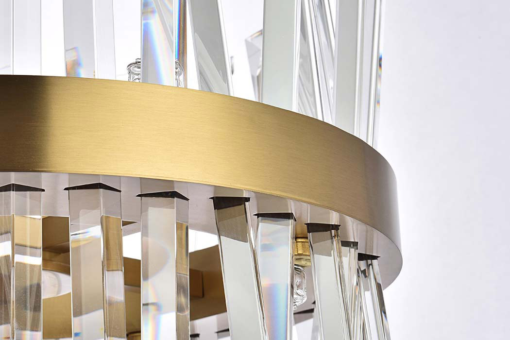 Elegant Pendant Light - Satin Gold, L 16" (6200D16SG)