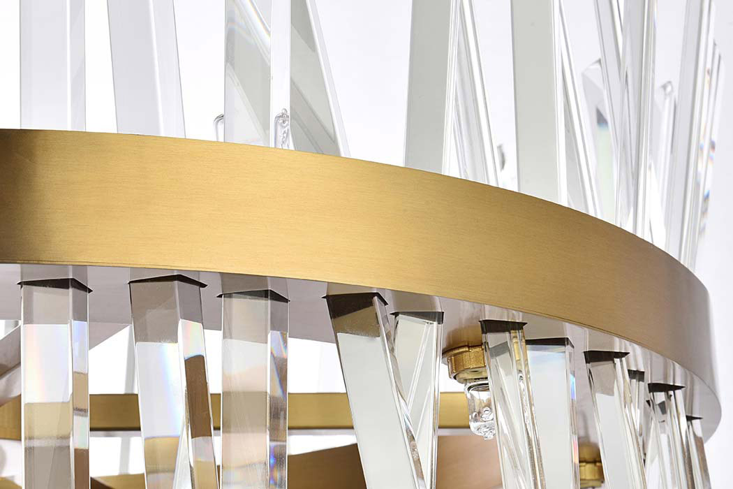 Elegant Pendant Light - Satin Gold, L 25" (6200D25SG)