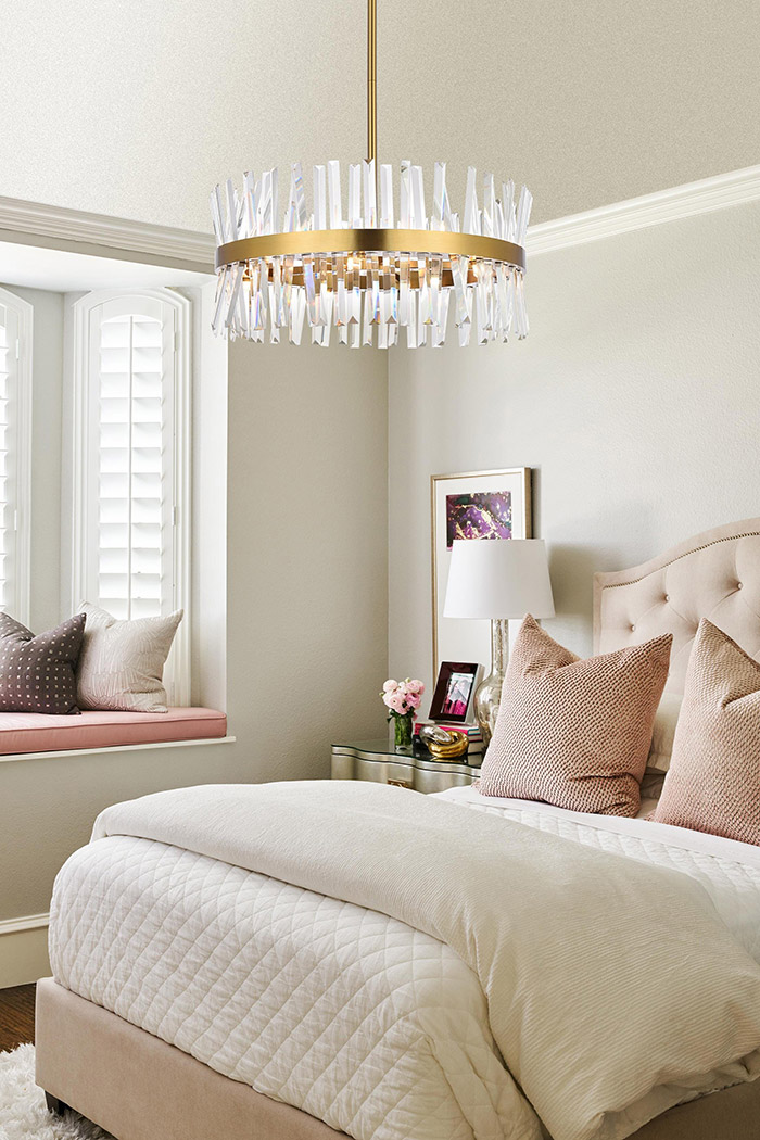 Elegant Pendant Light - Satin Gold, L 25" (6200D25SG)