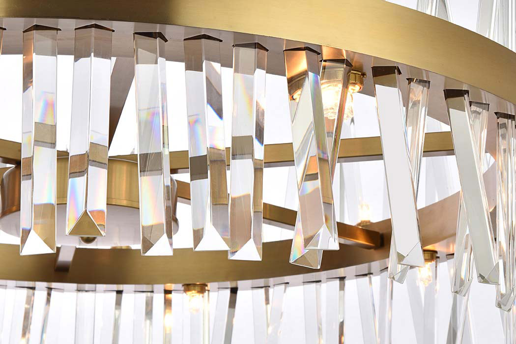 Elegant Pendant Light - Satin Gold, L 32" (6200D32SG)