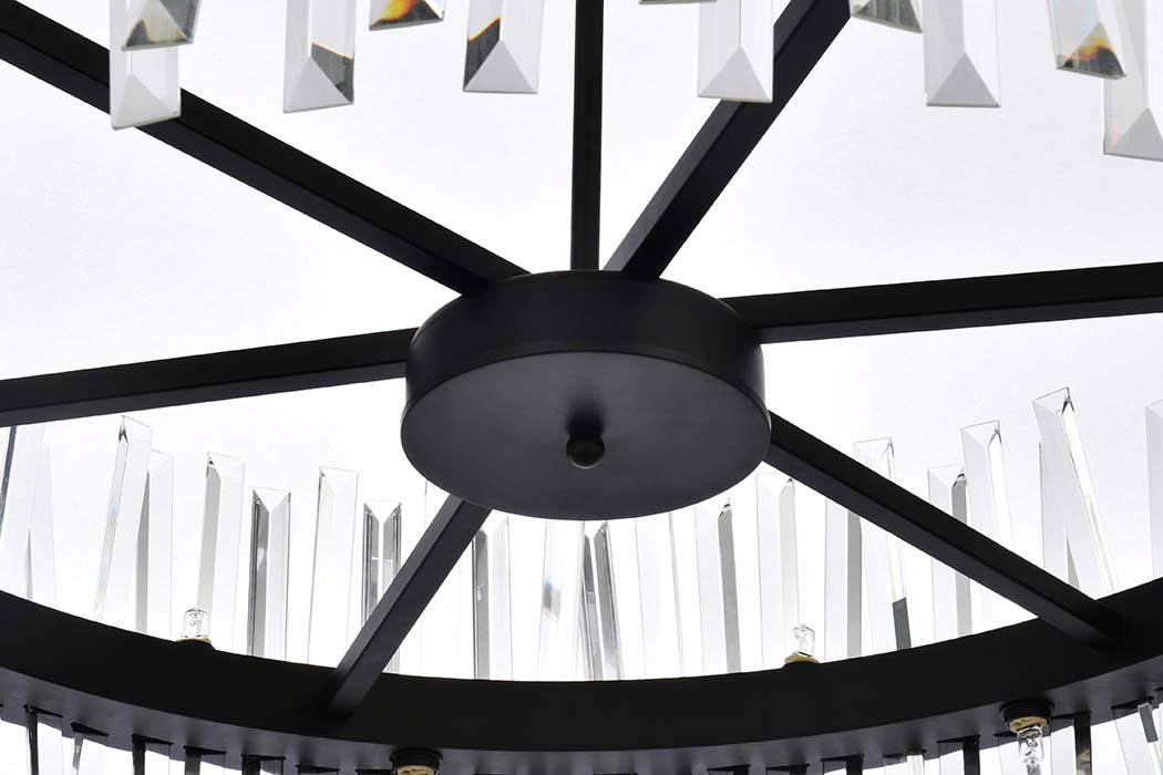 Elegant Pendant Light - Black, L 36" (6200D36BK)