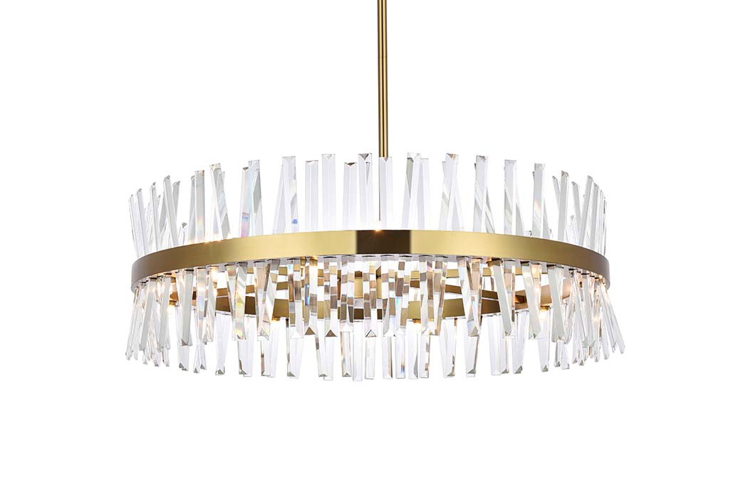 Elegant Pendant Light - Satin Gold, L 36" (6200D36SG)