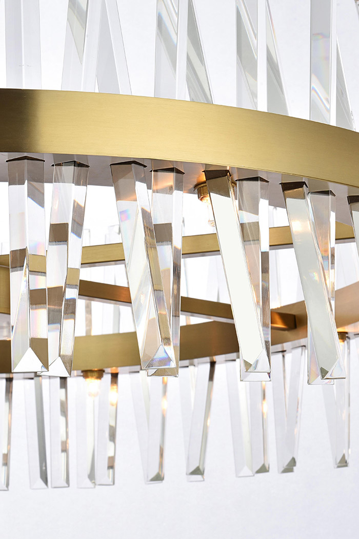 Elegant Pendant Light - Satin Gold, L 36" (6200D36SG)
