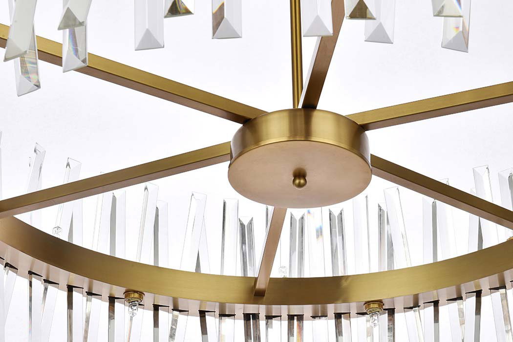Elegant Pendant Light - Satin Gold, L 36" (6200D36SG)