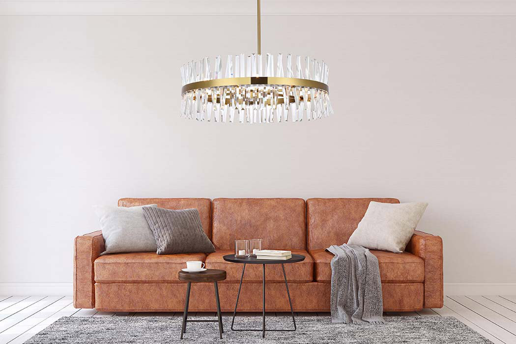 Elegant Pendant Light - Satin Gold, L 36" (6200D36SG)