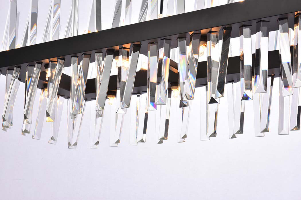 Elegant Chandelier - Black, L 42" (6200G42BK)