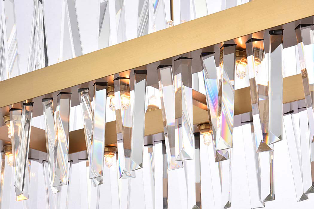 Elegant Chandelier - Satin Gold, L 42" (6200G42SG)