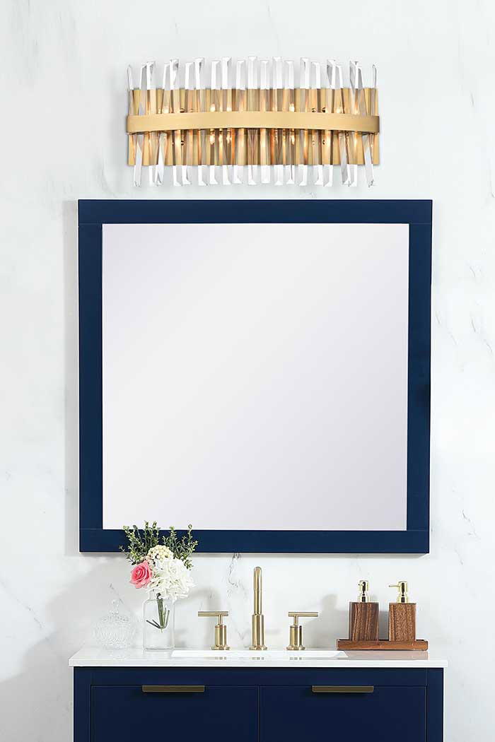 Elegant Wall Sconce - Satin Gold, L 24" (6200W24SG)