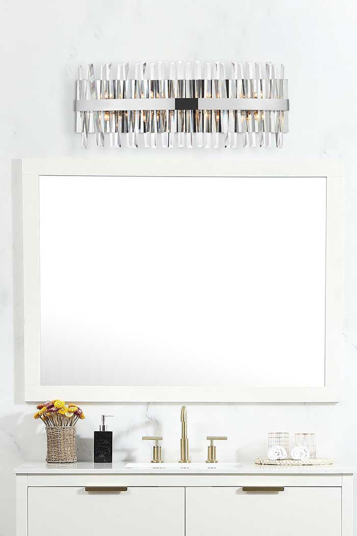 Elegant Wall Sconce - Chrome, L 30" (6200W30C)
