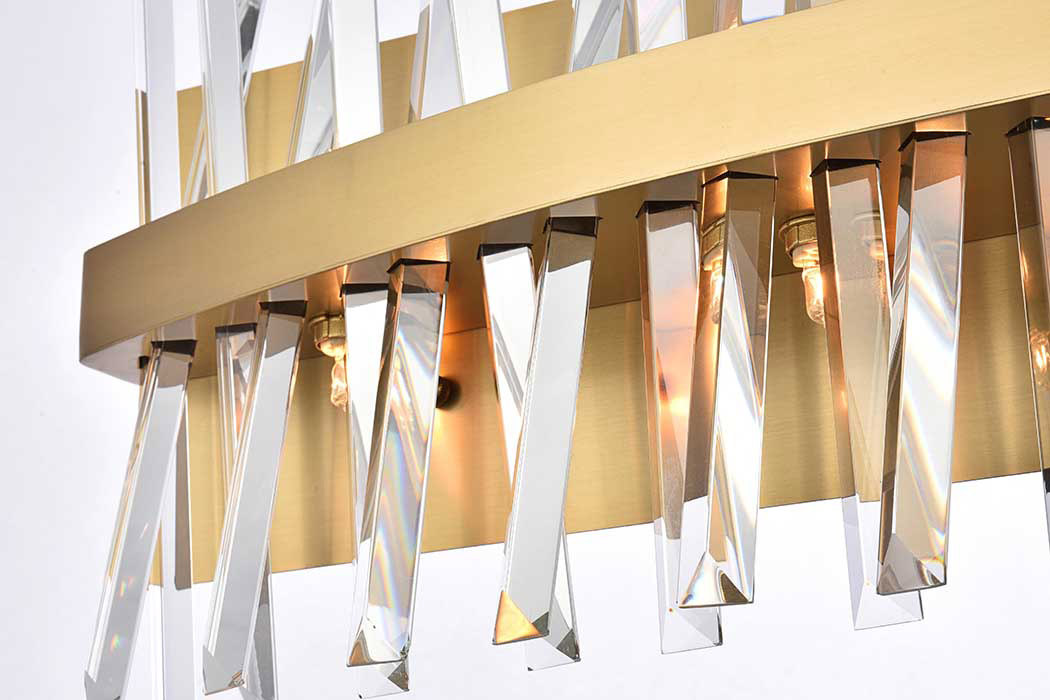 Elegant Wall Sconce - Satin Gold, L 30" (6200W30SG)