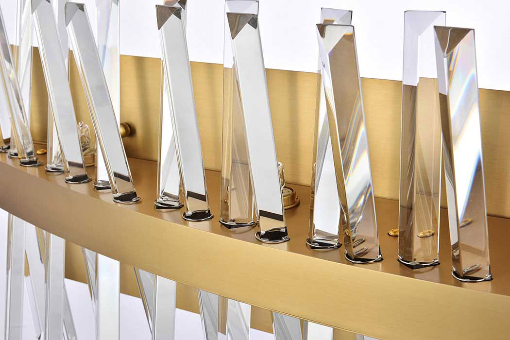 Elegant Wall Sconce - Satin Gold, L 30" (6200W30SG)