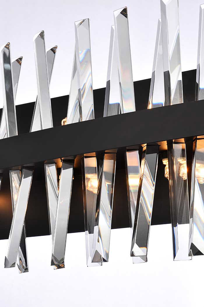 Elegant Wall Sconce - Black, L 36" (6200W36BK)