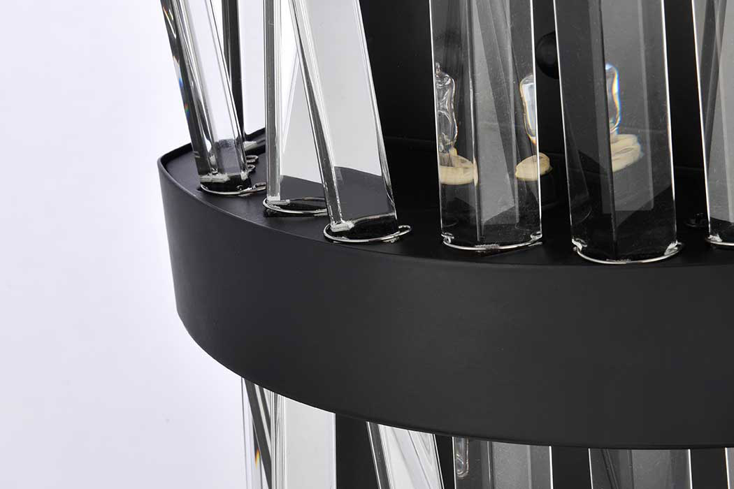 Elegant Wall Sconce - Black, L 8" (6200W8BK)