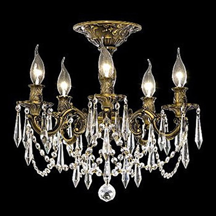 Elegant - Chateau Design 5-Light 18'' Ceiling Mount