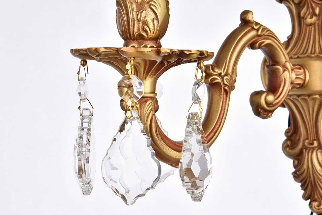 Elegant Wall Sconce - French Gold (9601W5FG-RC)