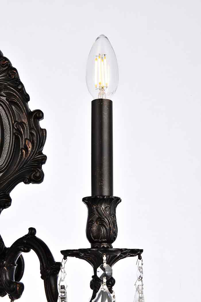 Elegant Wall Sconce - Dark Bronze (9603W14DB-RC)