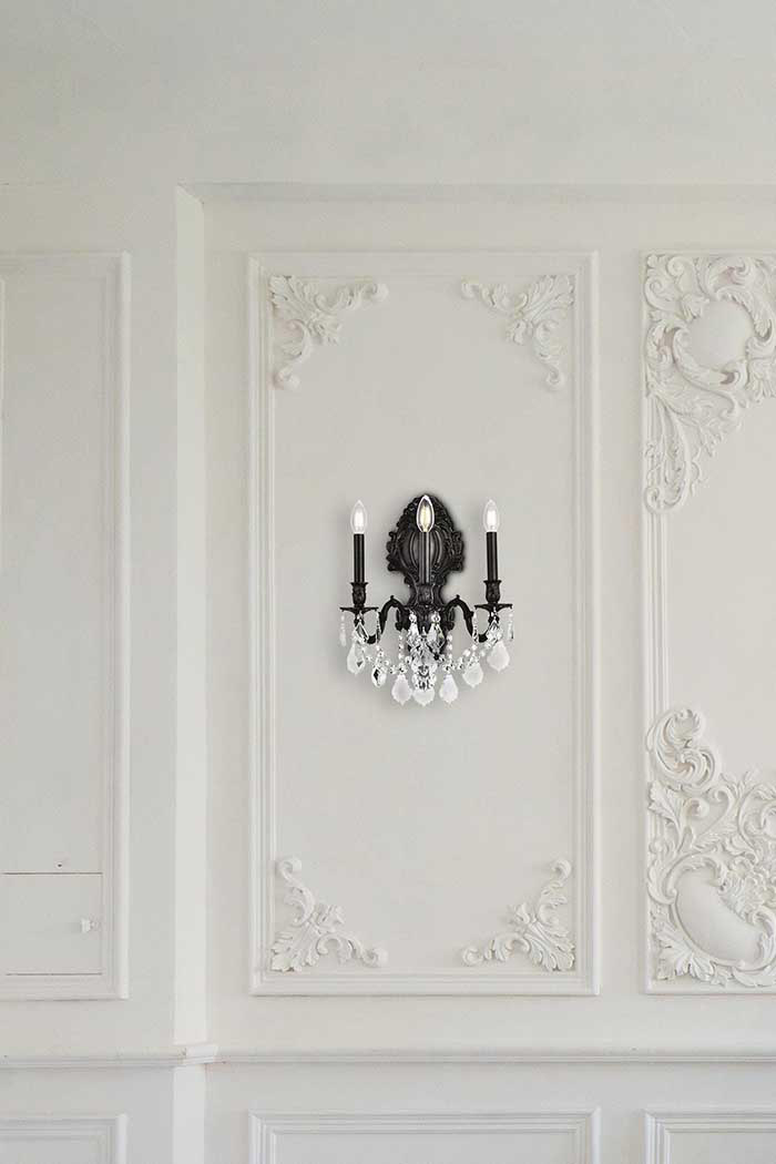 Elegant Wall Sconce - Dark Bronze (9603W14DB-RC)