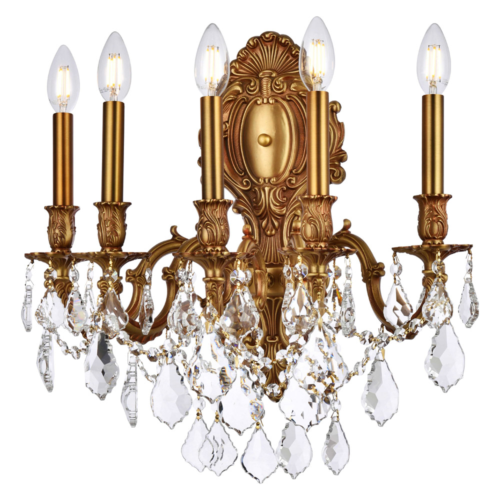 Elegant Wall Sconce - French Gold (9605W21FG-RC)