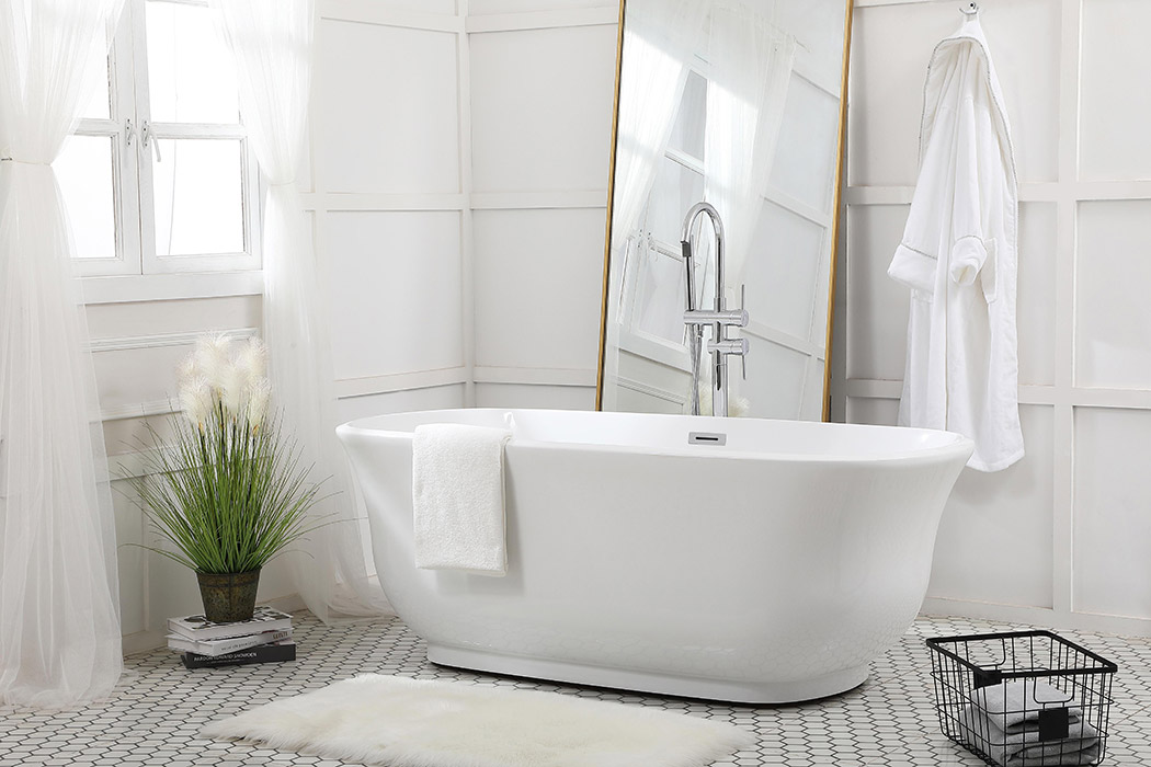 Elegant Bathtub - White, D 67" (BT10267GW)