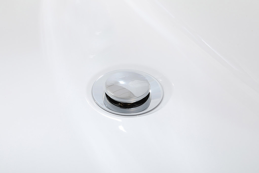 Elegant Soaking Double Slipper Bathtub - White, D 67" (BT10367GW)