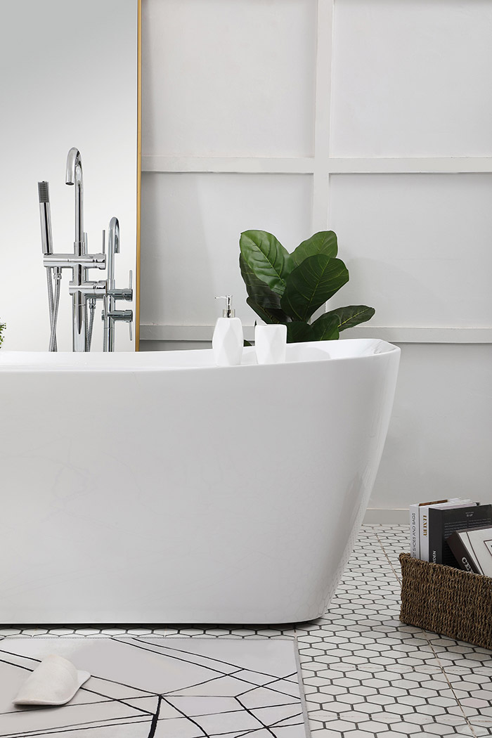 Elegant Bathtub - White, D 67" (BT10467GW)