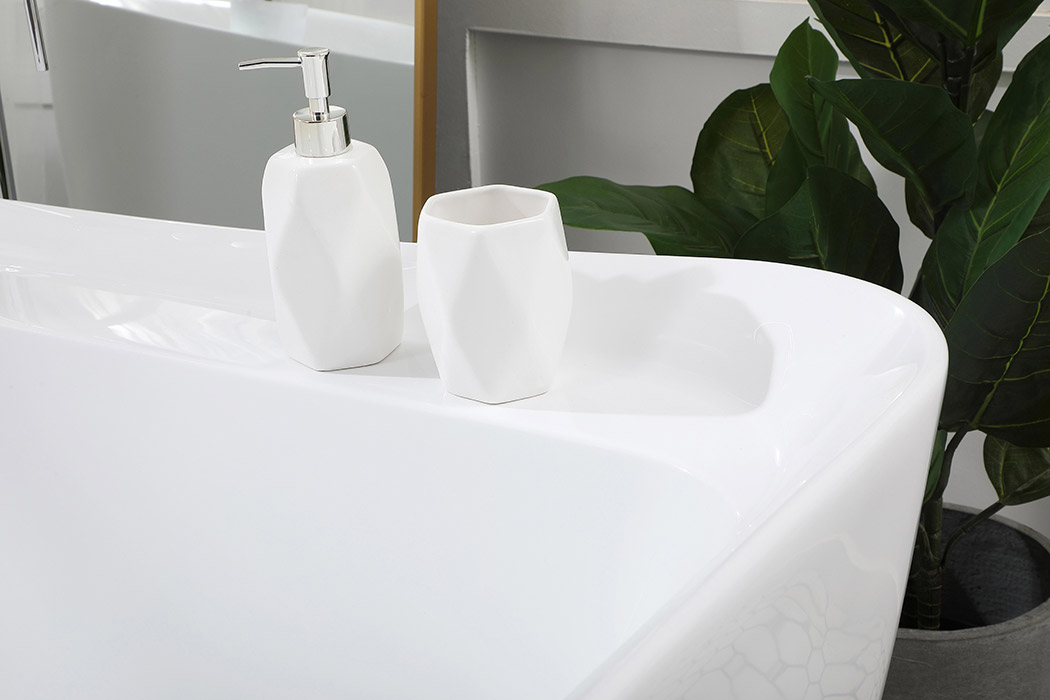 Elegant Bathtub - White, D 67" (BT10467GW)