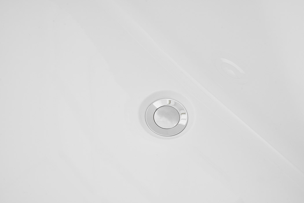 Elegant Soaking Roll Top Bathtub - White, D 65" (BT10665GW)
