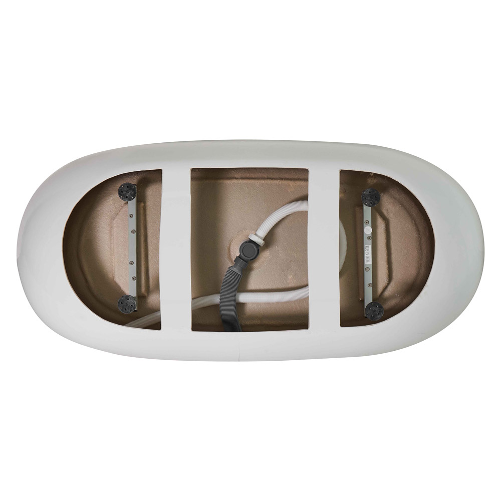 Elegant Soaking Roll Top Bathtub - White, D 67" (BT10767GW)