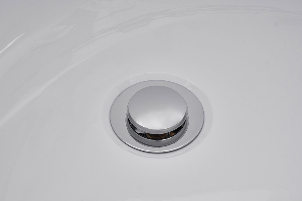 Elegant Soaking Single Slipper Bathtub - White, D 54" (BT10854GW)